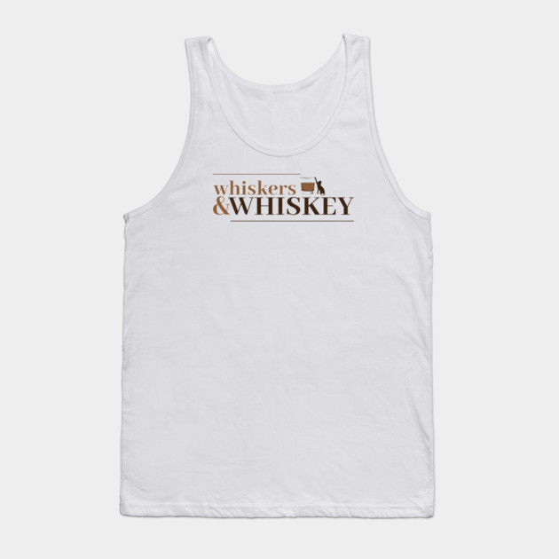 Whiskey and Whiskers Tank Top by Laura Contarino