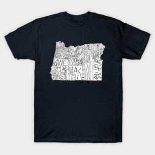 Oregon Map T-Shirt