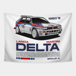 Rally Lancia Delta Tapestry