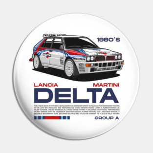 Rally Lancia Delta Pin