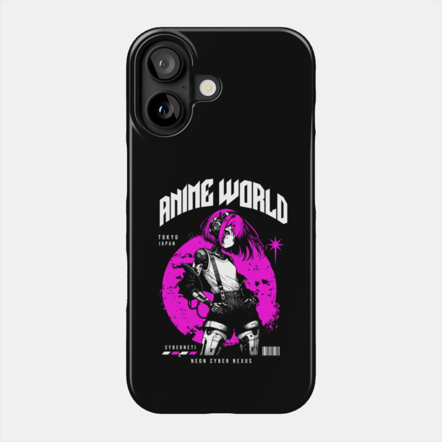 Dynamic Anime Vibes: A Journey of Color and Emotion Phone Case by Steve