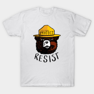 National Park Resist Protect Smokey the Bear Resist T-Shirt