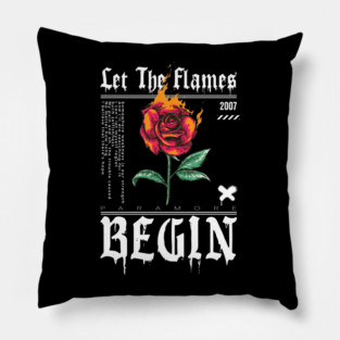 Let The Flames Begin Pillow