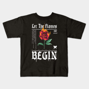 Let The Flames Begin Kids T-Shirt