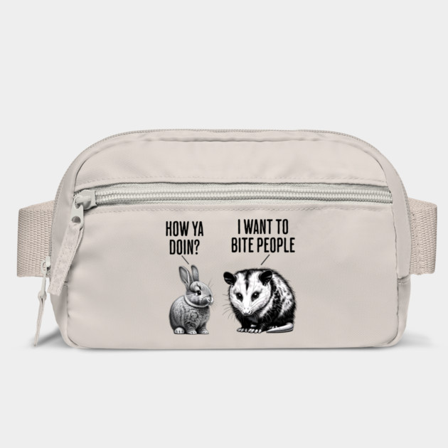 Cute bunny, feral possum How ya doin? I want to bite people by Luxinda