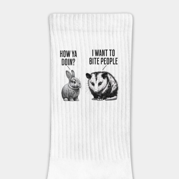 Cute bunny, feral possum How ya doin? I want to bite people by Luxinda