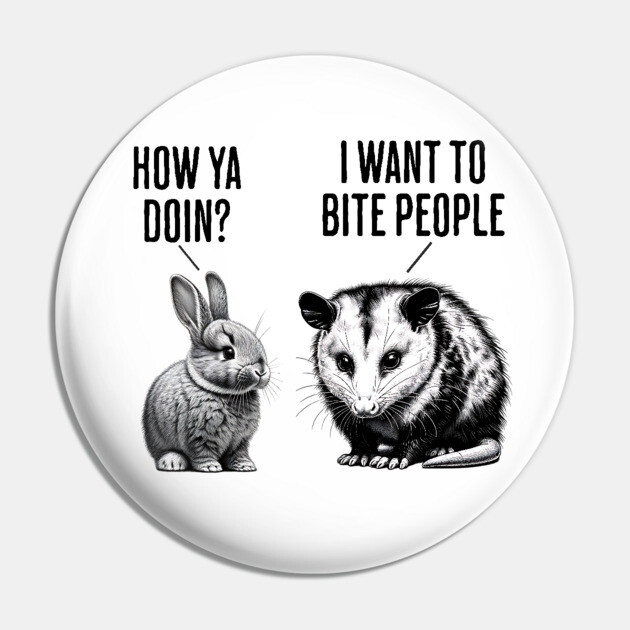 Cute bunny, feral possum How ya doin? I want to bite people Pin by Luxinda