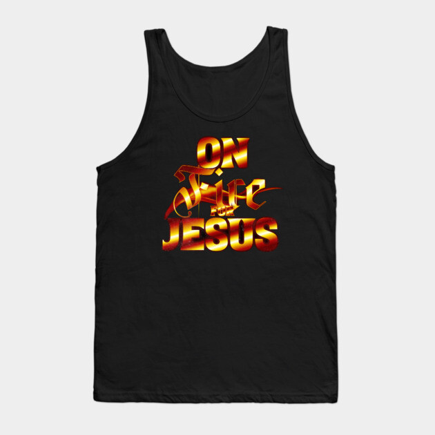 On Fire for Jesus – Christian Flame Tank Top by Rox