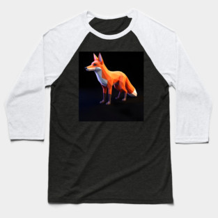 Cute Red Fox Baseball T-Shirt