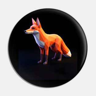 Cute Red Fox Pin