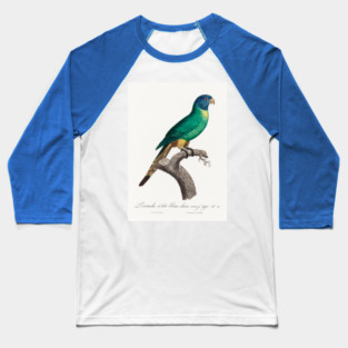 Blue Crowned Parakeet. Francois Levaillant Baseball T-Shirt