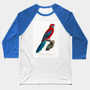 Crimson Rosella. Francois Levaillant Baseball T-Shirt