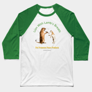 Lion With Lamb's Breath Baseball T-Shirt