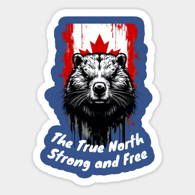 The True North Strong and Free Magnet by BA