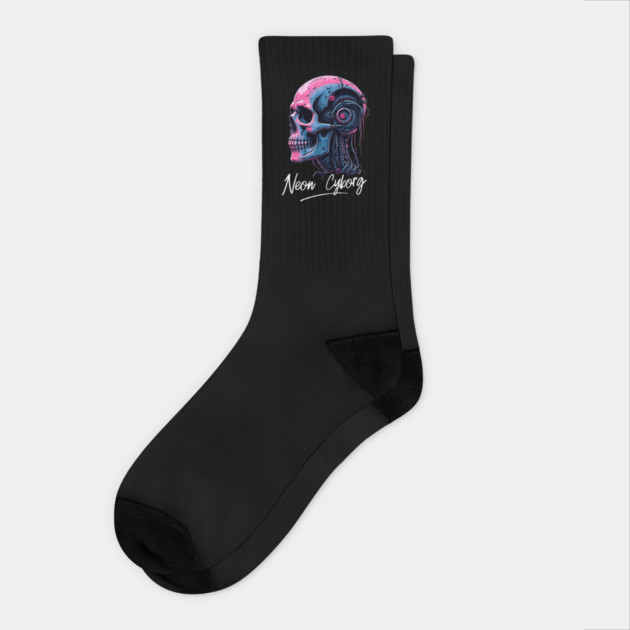 Neon Cyborg Socks by Urbanprint