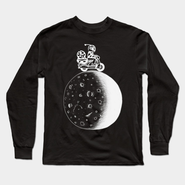 Driving on the moon Long Sleeve T-Shirt by Pixel Threads 