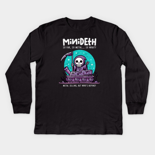 MINIDETH Kids Long Sleeve T-Shirt by Fabrik