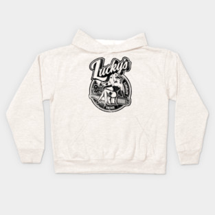 Luckys Vintage Auto Distressed Kids Hoodie