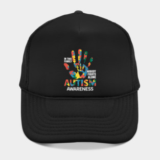 Autism Awareness In This Family Nobodys Fights Alones Hat