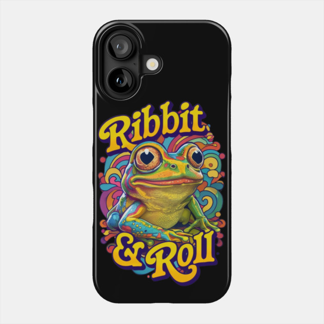 Ribbit & Roll: Frog's Rock Anthem Phone Case by Steve