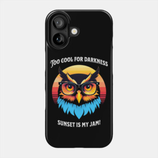 Sunset Swagger: Too Cool for Darkness Phone Case