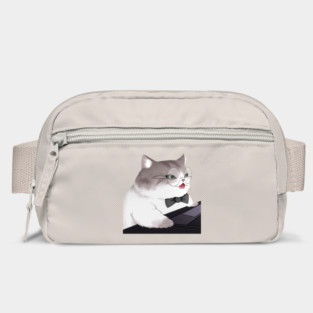 Funny Cat Working o Laptop, Love Cats Bag