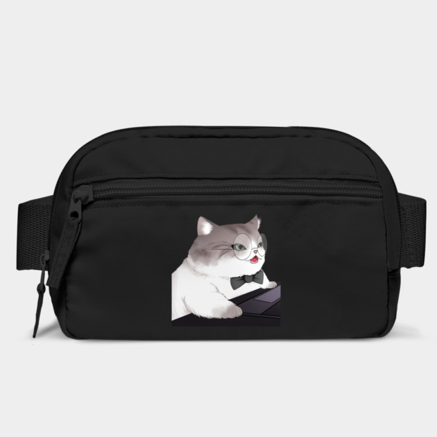 Funny Cat Working o Laptop, Love Cats by logiamerch