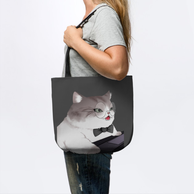 Funny Cat Working o Laptop, Love Cats by logiamerch