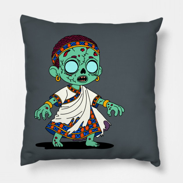 Cute Congolese Zombie Pillow by H. R. Sinclair