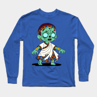 Cute Congolese Zombie Long Sleeve T-Shirt