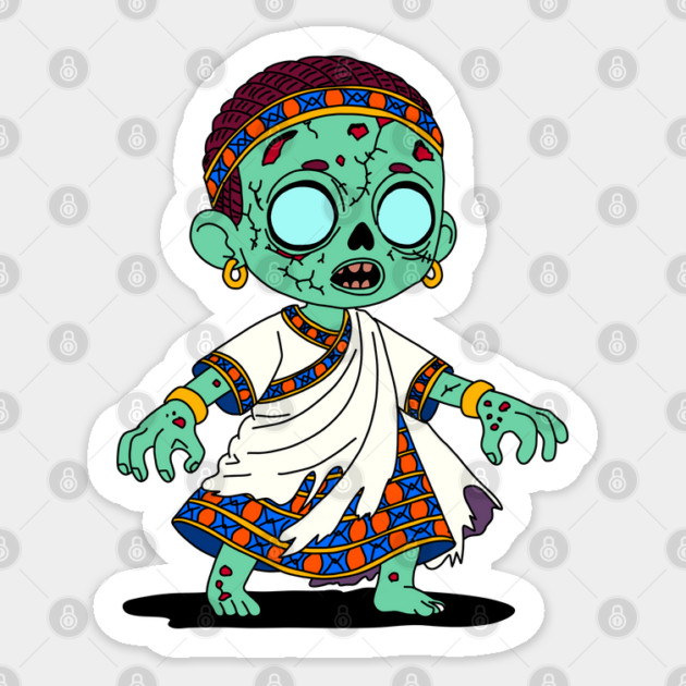 Cute Congolese Zombie Sticker by H. R. Sinclair