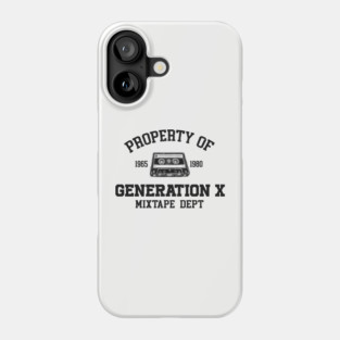 Property of generation x Phone Case