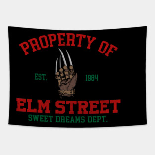 Property of elm street Tapestry