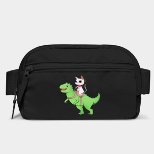 Funny Cat Riding Dinosaur, Love Cats Bag