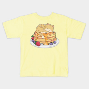 Cat Pancakes Kids T-Shirt