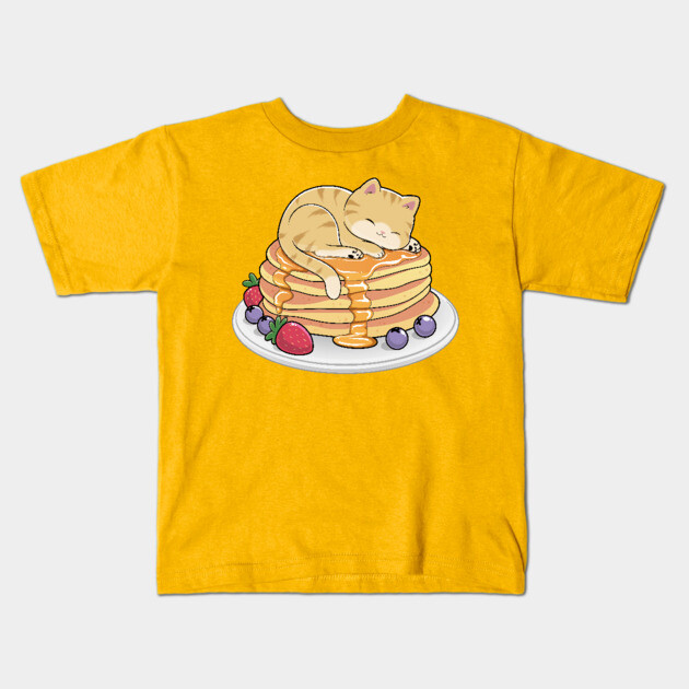 Cat Pancakes Kids T-Shirt by GoshWow®