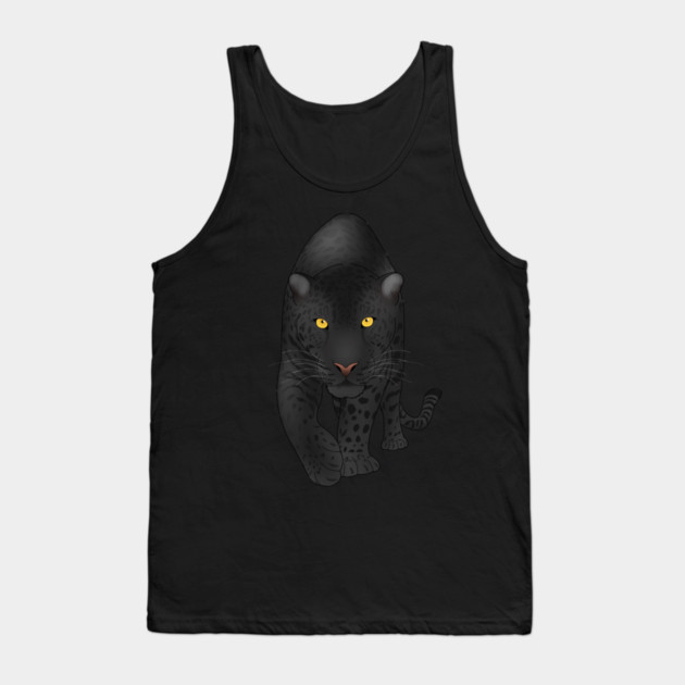 Black Jaguar Panther, Big Cat Art Tank Top by logiamerch