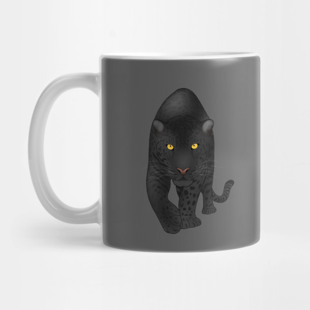 Black Jaguar Panther, Big Cat Art by logiamerch