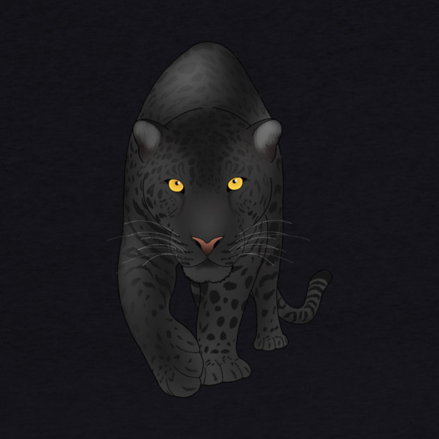 Black Jaguar Panther, Big Cat Art by logiamerch
