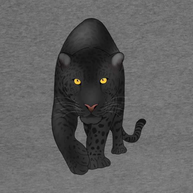 Black Jaguar Panther, Big Cat Art by logiamerch