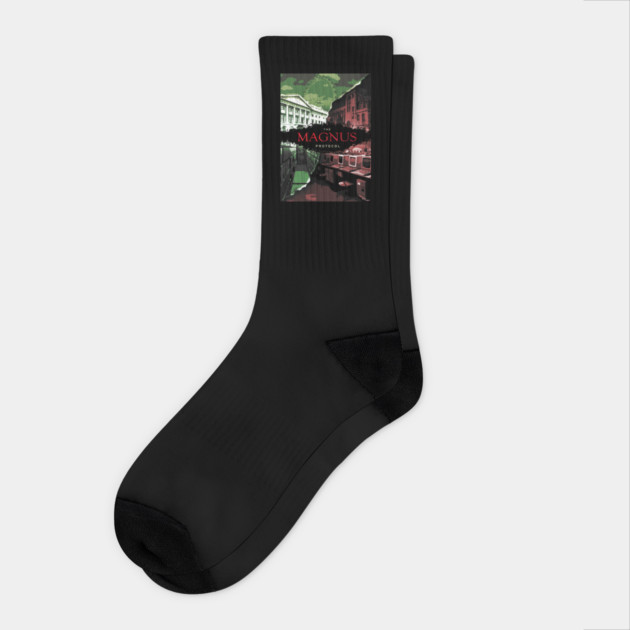 The Magnus Protocol - OIAR Poster Socks by Rusty Quill