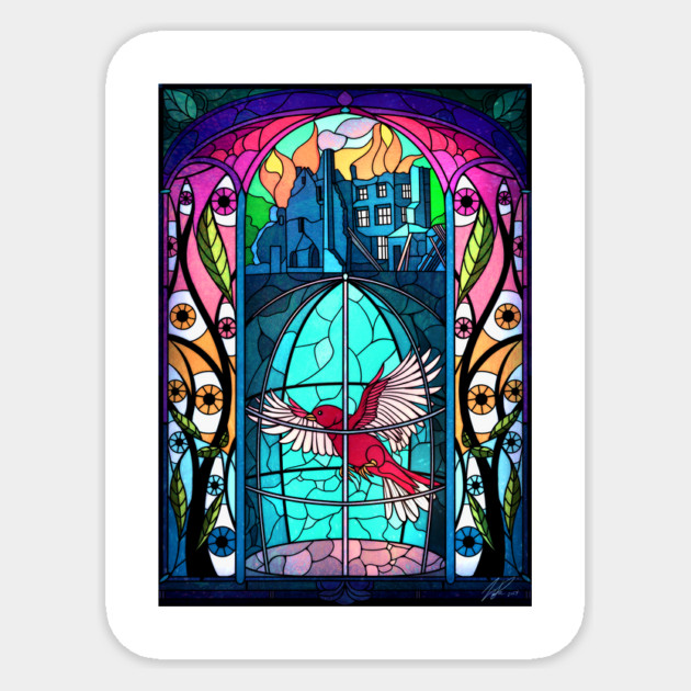 The Magnus Protocol - Red Canary Sticker by Rusty Quill