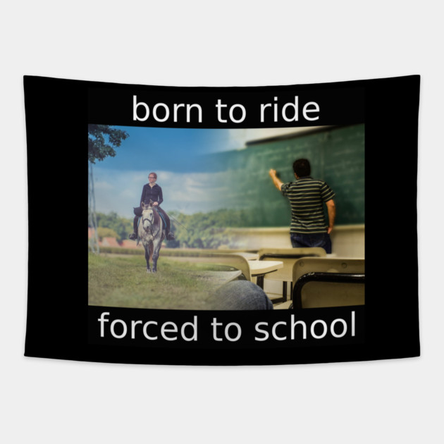 born to ride Tapestry by Meiden Life