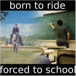 born to ride Posters and Art