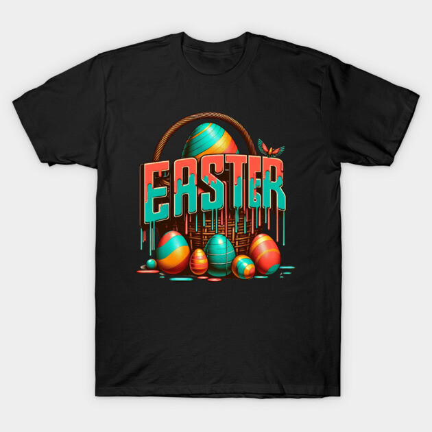 Vintage Easter Vibes – Retro Inspired Holiday Easter Design T-Shirt by Ben's Store 1