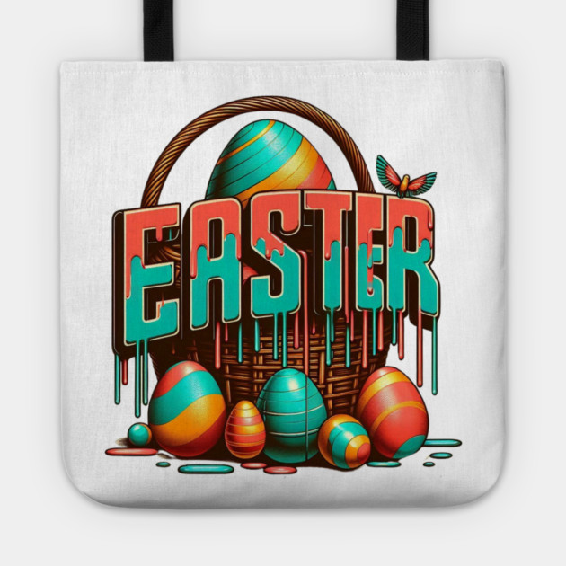 Vintage Easter Vibes – Retro Inspired Holiday Easter Design Tote by Ben's Store 1