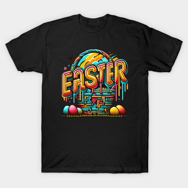 Easter- Stylish Vintage Retro Holiday Design T-Shirt by Ben's Store 1