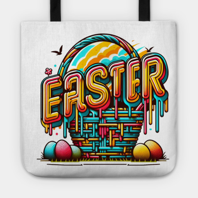 Easter- Stylish Vintage Retro Holiday Design Tote by Ben's Store 1