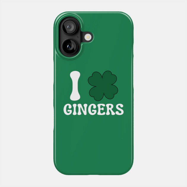 I Love Gingers Phone Case by Creatifly Graphic Tees