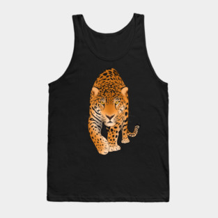 Jaguar Panther, Big Cat Art Tank Top